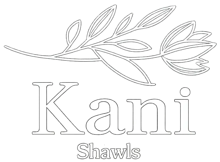 kani shawls white